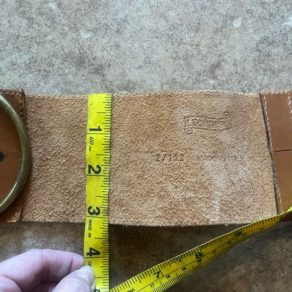 Vtg Wide Leather Woman’s Belt - Picture 10 of 10